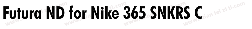 Futura ND for Nike 365 SNKRS Cn XBd字体转换